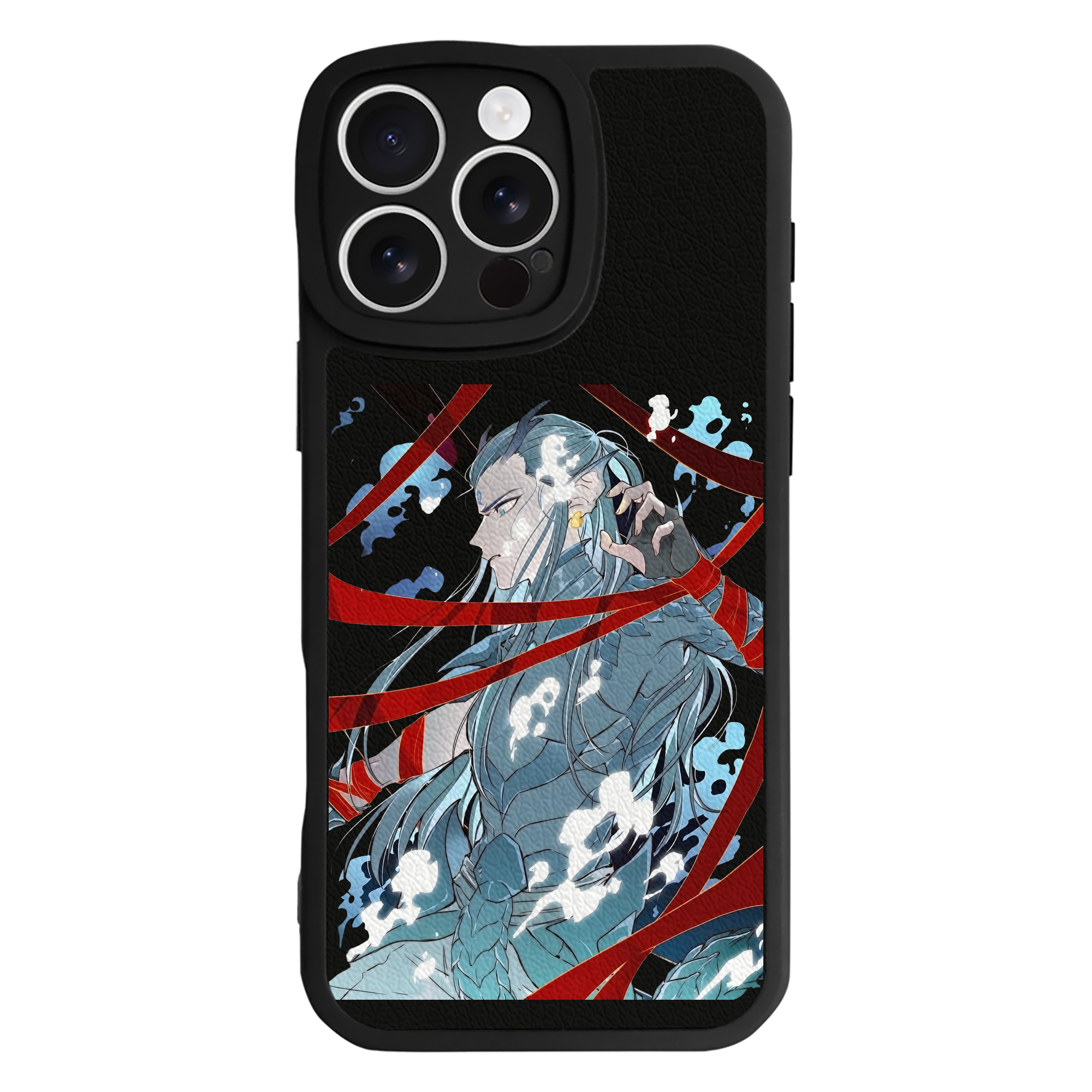 （画像用） Ne Zha 2 ナタ 魔童の大暴れ 【iPhone 16シリーズ対応】シリコンスマホケース（レザー調） 材質：シリコン